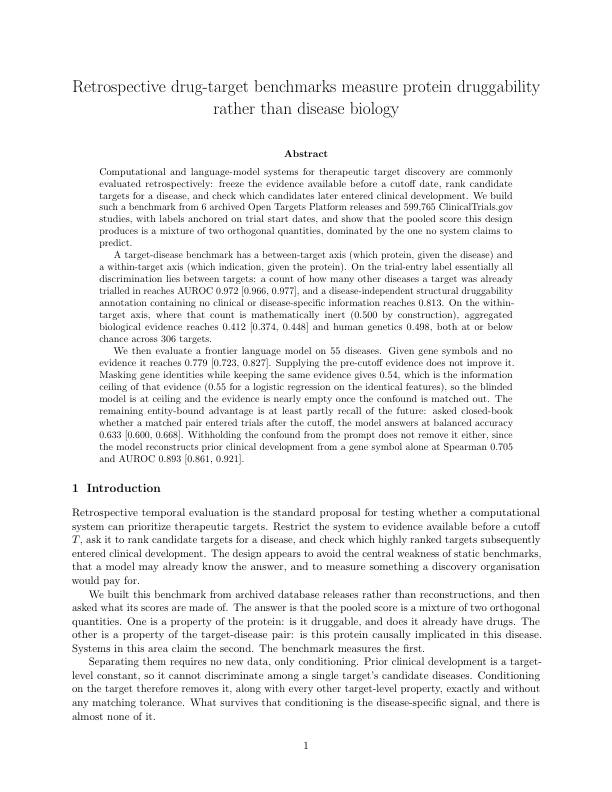 First page of Causa Bio research paper